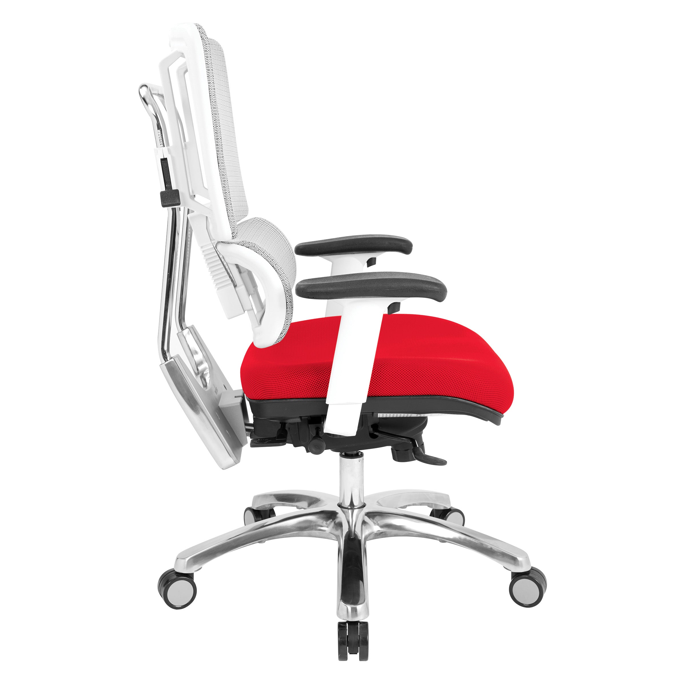 White Vertical Mesh Chair